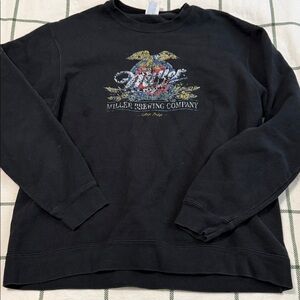 Port and Company Miller Black Crewneck Sweater